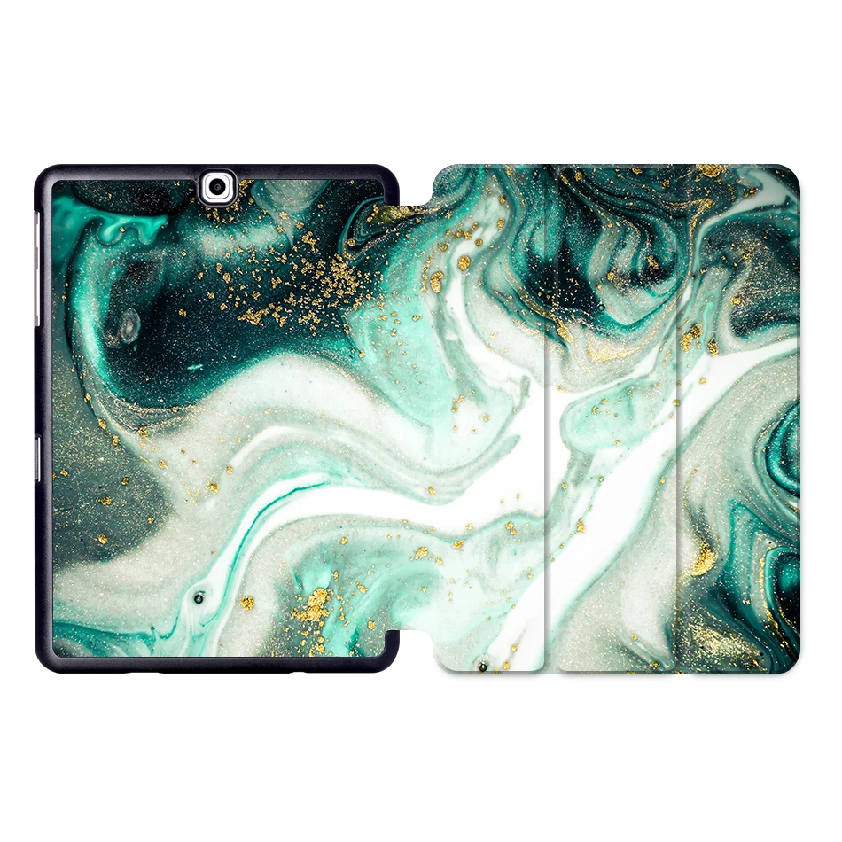 SS12 MTT мрамор из искусственной кожи чехол для samsung Galaxy Tab S2 9,7 ''SM-T810 T815 T813 T819 Флип Стенд Смарт чехол для планшета Авто Режим сна/пробуждения - Цвет: SS12