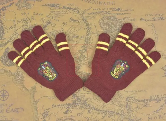 Утепленные домашние перчатки Gryffindor Harri POTER Аниме Косплей зимние теплые тянущиеся вязаные перчатки игрушки для детей-поклонников Рождественский подарок