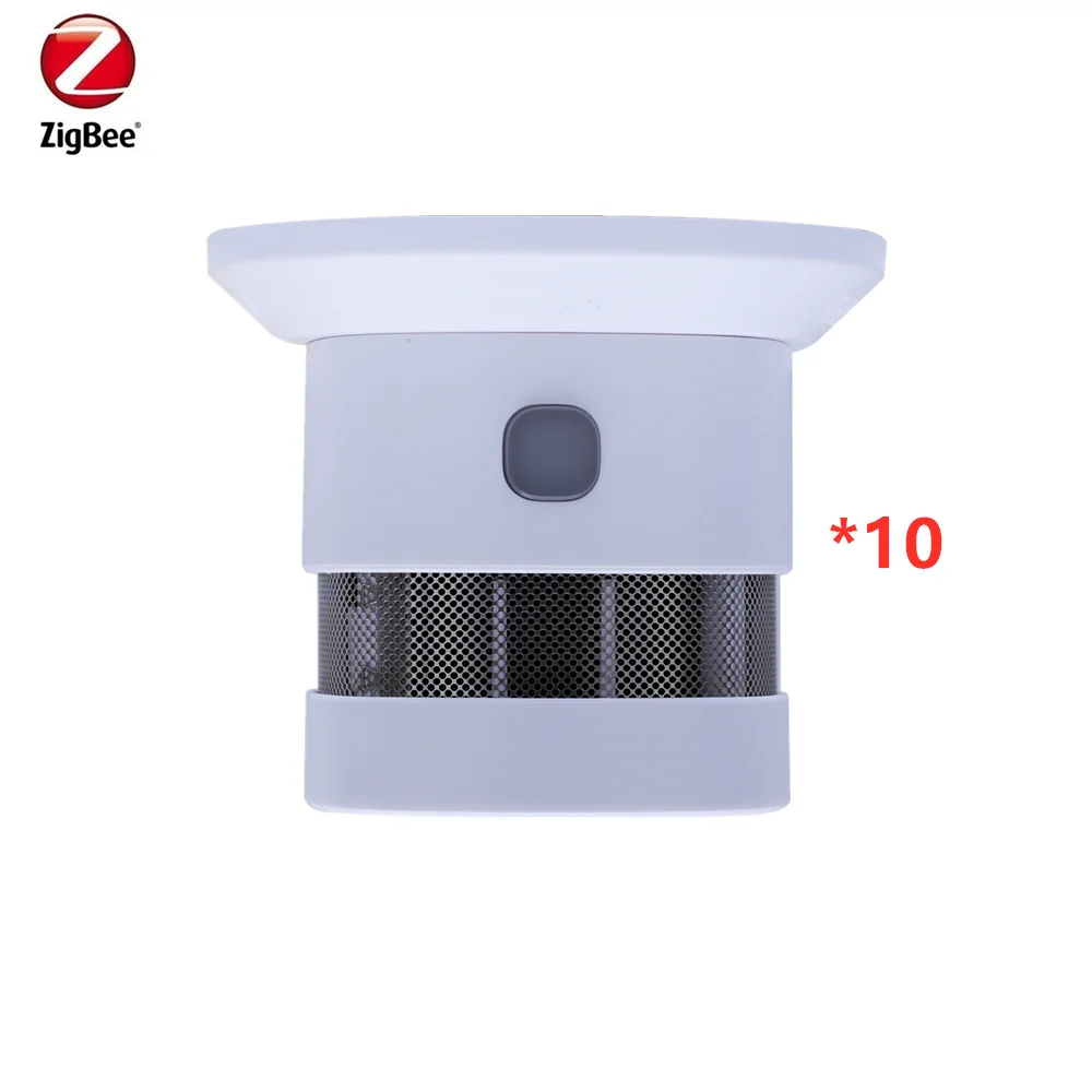 

Zigbee3.0 Smoke Detector Smart Anti-Fire Alarm Smoke Sensor With CE EN14604 Rosh Approved Works With SmartThings Home assistant