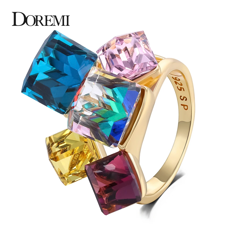DOREMI 3A циркон девушки Bling ювелирные изделия палец кольцо аксессуары Модные