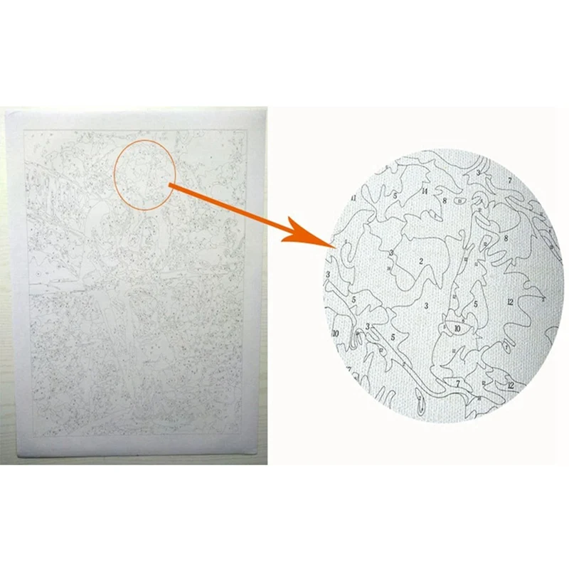 DIY Безрамная картина с изображением Льва ландшафта искусство маслом на холсте