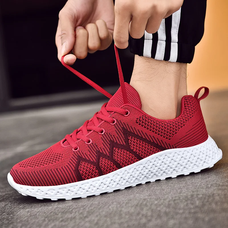 Black Sneakers Men Plus Size Light Running Shoes for Trainers Cheap Footwear Breathable Non-slip Mens Athletic | Спорт и развлечения