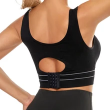WENYUJH Sujetador deportivo para mujer, ropa interior para correr, Fitness, acolchado, Push Up de alto impacto, gimnasio, secado rápido, Top de entrenamiento con espalda cruzada (2)