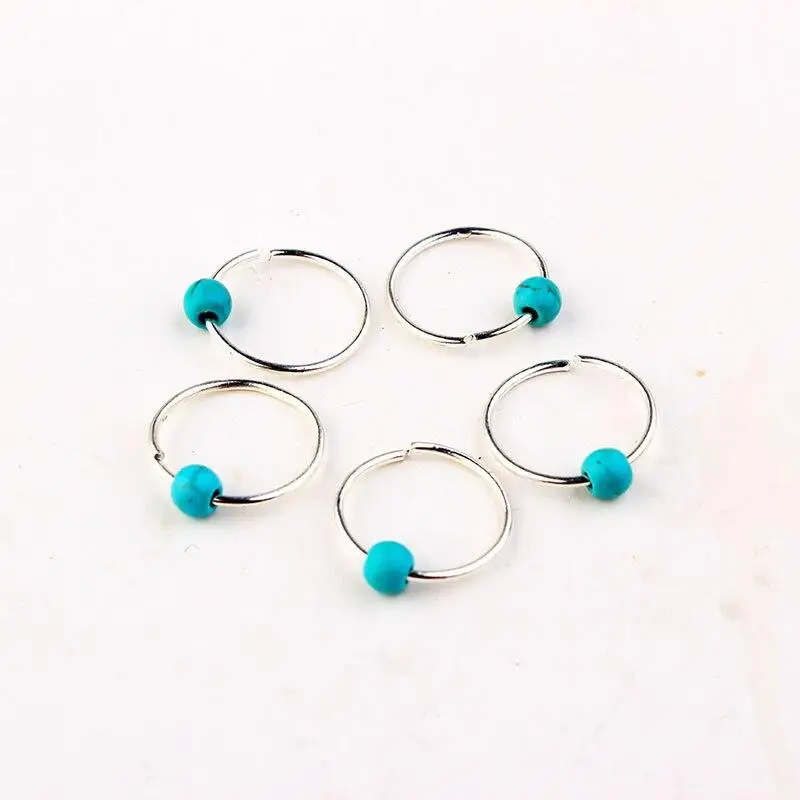 

5pcs Gold Silver Hair Ring Braid Dreadlocks Bead Hair Cuffs Dread Tube Charm Dreadlock Accessaries Extension