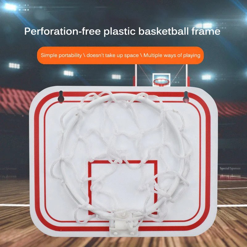 

Wall Mounted Basketball Hoop Indoor Outdoor Mini Plastic Backboard Sports Game Toy Set Basket-Ball Wall Rim For Kids Adults