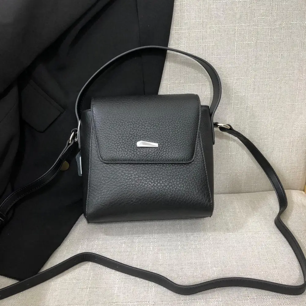 

free shipping 2020 the new style fashion and sweet genuine cow leather women handbag one shoulder bag crossbody bag 20cm 5color
