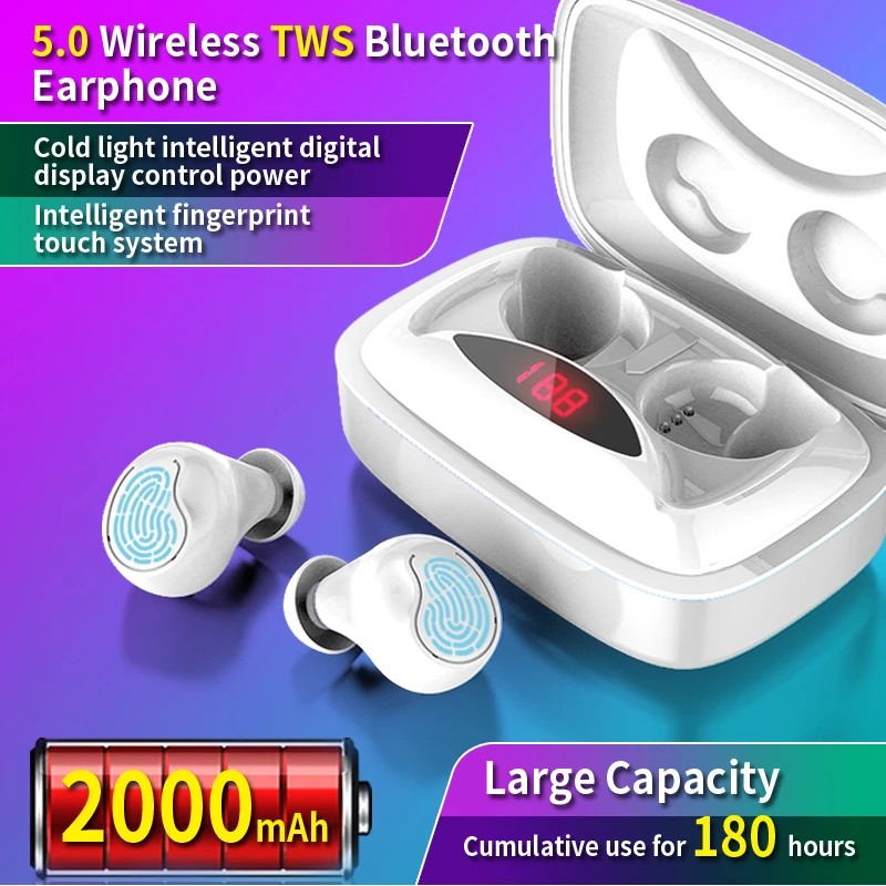 TWS с сенсорным управлением Bluetooth V5.0 бинауральные наушники aptx без потерь с шумоподавлением Беспроводные наушники 10h время прослушивания музыки - Цвет: 05