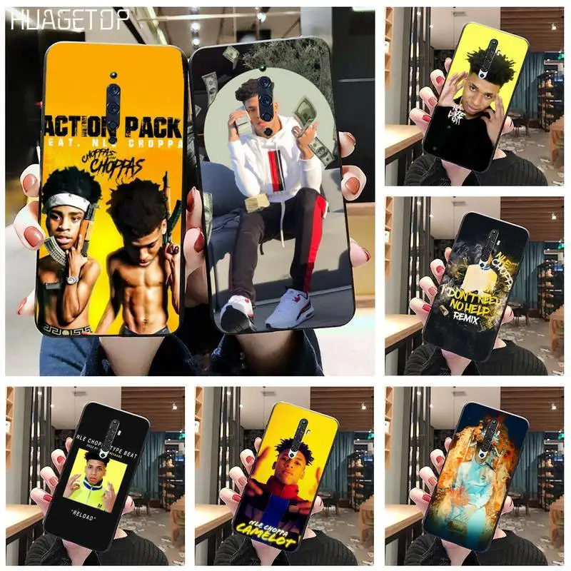 

HUAGETOP Rapper NLE Choppa Black TPU Soft Phone Case For Oppo A5 A9 2020 Reno2 z Renoace 3pro Realme5Pro