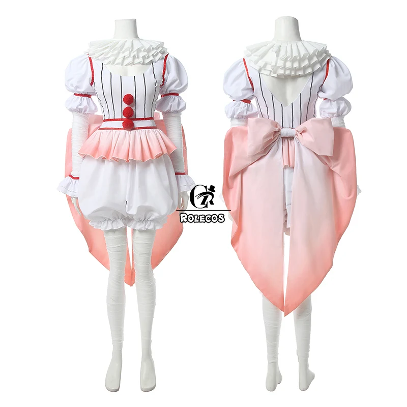 ROLECOS Stephen King It костюм для костюмированной вечеринки женский ужаса клоуна Косплей