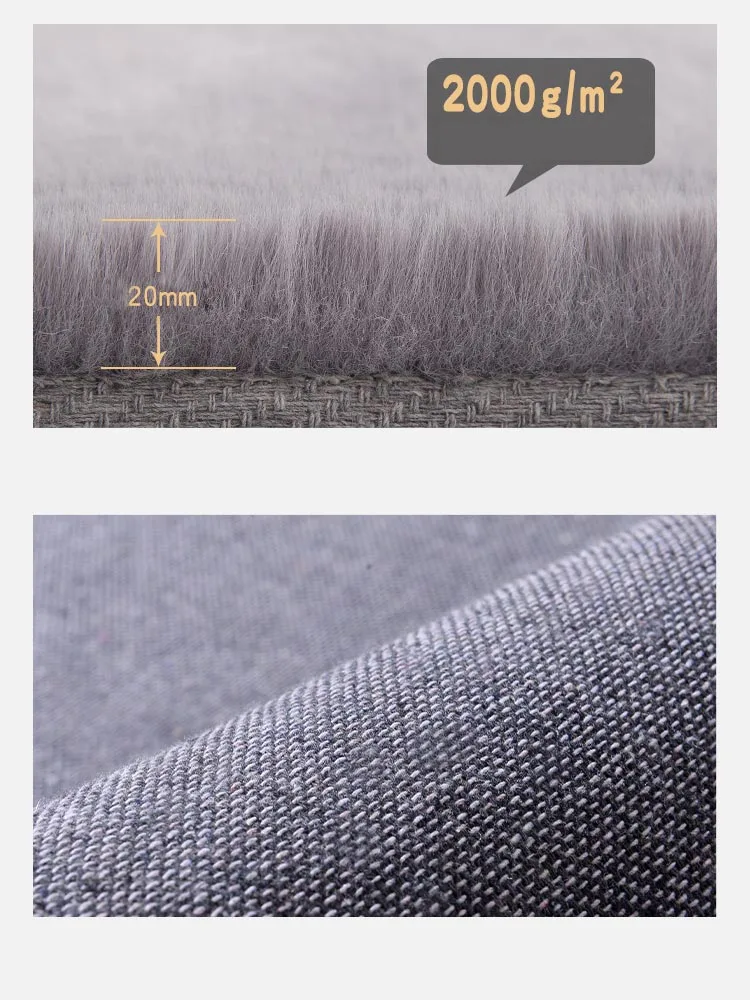 Ковер для спальни мягкие пушистые коврики с имитацией кроличьего меха в