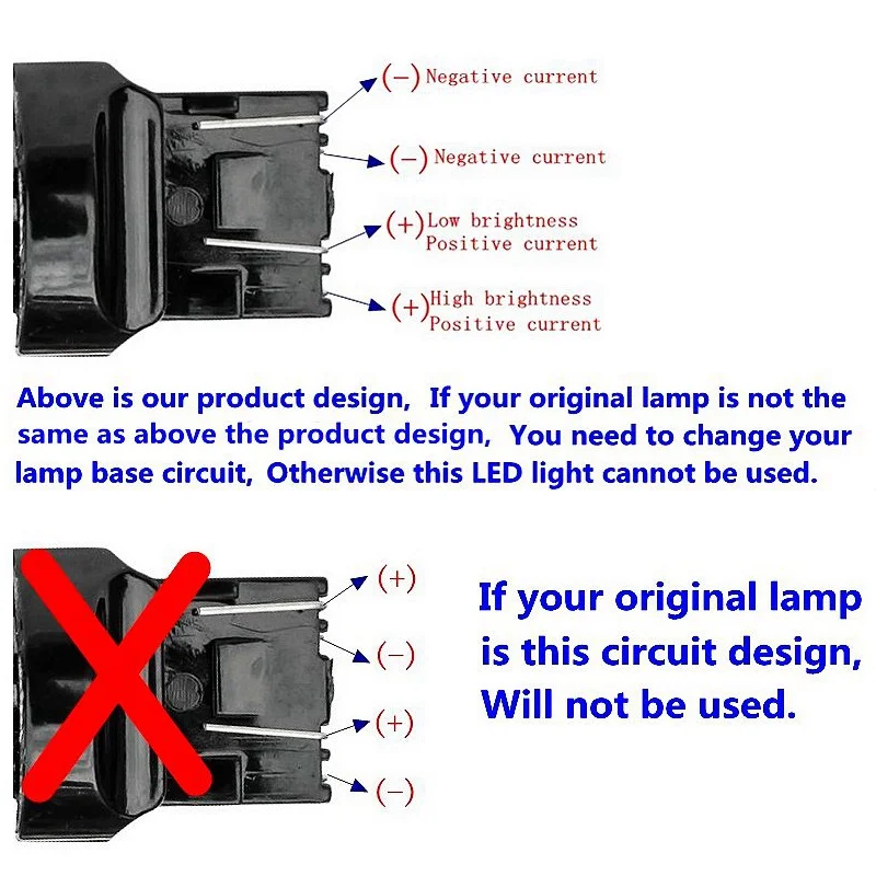 2PCS New T20 7443 W21/5W High Quality Super Bright 1500LM LED Car Brake Lamp Turn Signal Auto Parking Bulb Daytime Running Light |