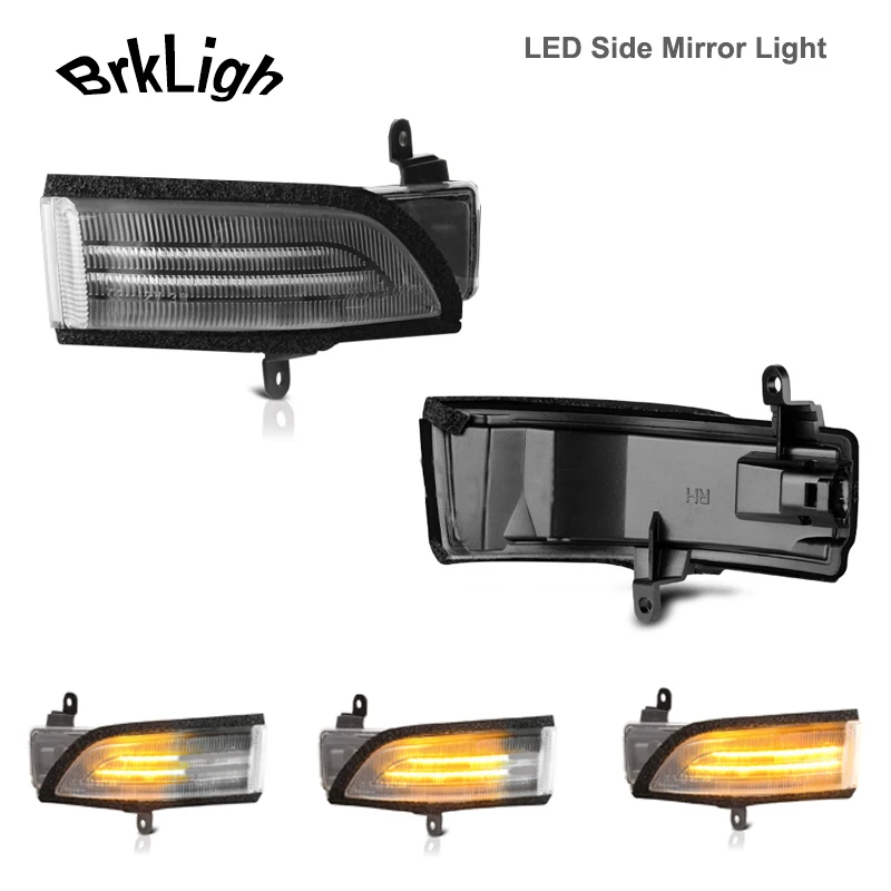2 шт. Динамический светодиодный боковой фонарь для зеркала поворотный сигнал