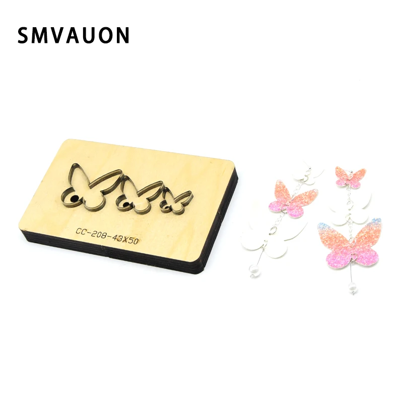 Японский стальной штампованный пробойник smвоон серьги бабочки пресс форма