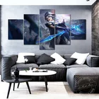 Настенная картина Ashe Лига Легенд, игровой постер, LOL Картина на холсте, украшение для стен дома и гостиной, подарок на день рождения