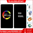 ЖК-дисплей AMOLED для Nokia Lumia 950, 950 XL, сенсорный экран, дигитайзер, панель в сборе, запасные части, бесплатные инструменты