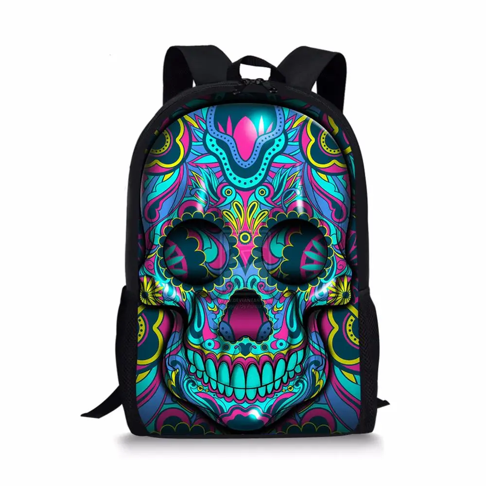 Школьный рюкзак с принтом скелета для девочек и мальчиков|Мужские рюкзаки| |