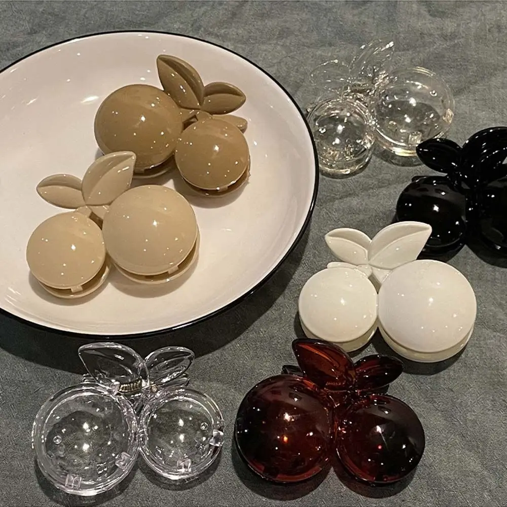 

Женские акриловые модные заколки кофейного цвета в форме вишни, заколки для волос в форме вишни, украшения для волос, заколки для волос в Кор...