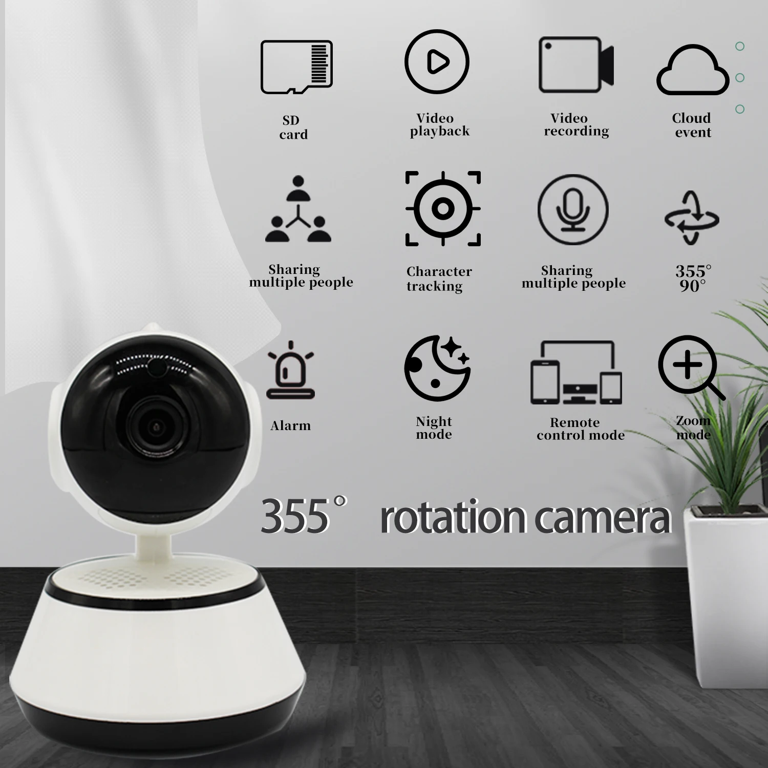 Новый motion обнаружения щенок ip-камера подключена к беспроводной сети ночное