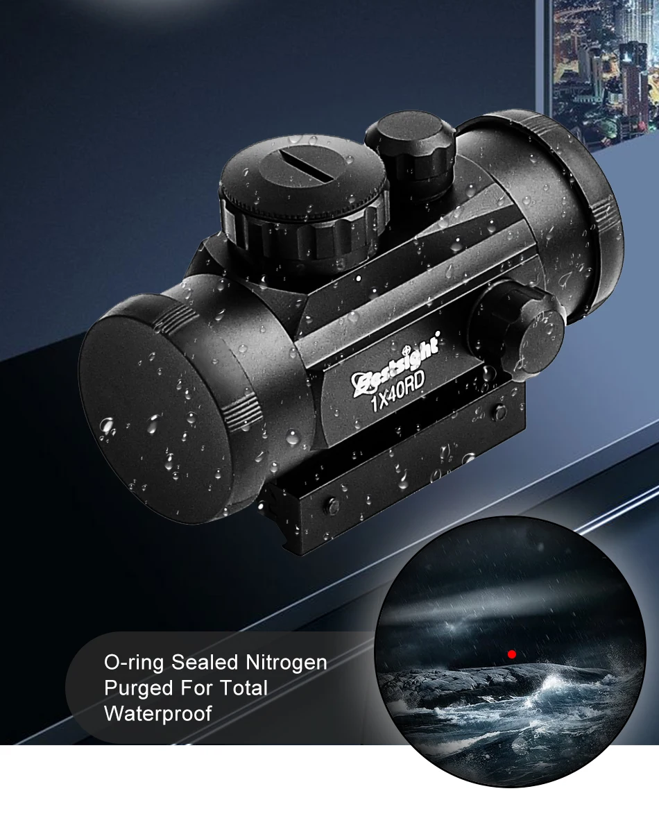 B bestsight 1x40 2x40 3x44 прицел с красной зеленой точечной подсветкой дальномер охотничий прицел 11 мм и 20 мм Вивер