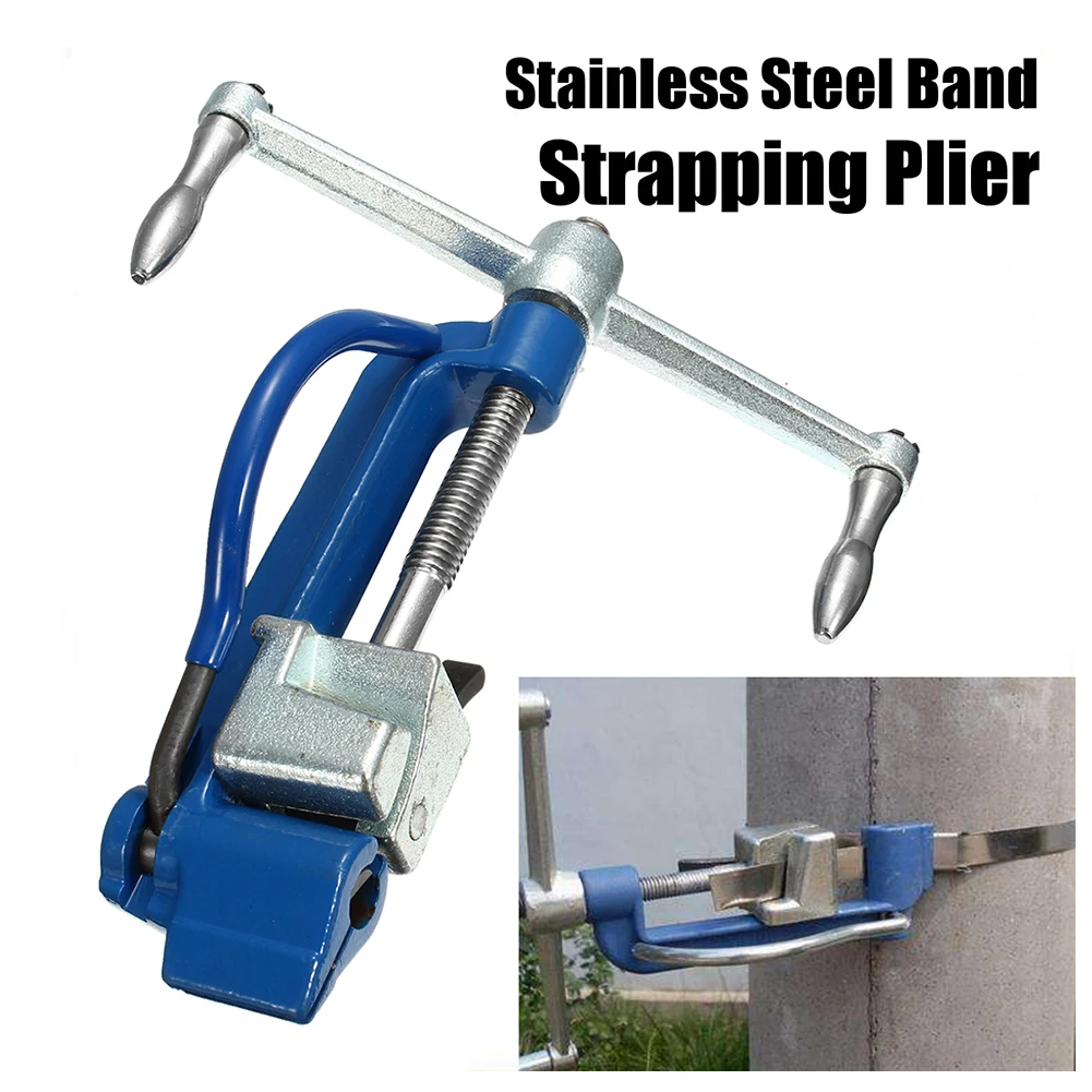 Stainless Steel Cable Tie Fasten Pliers Zip Tie Cutter Fastening Bundle Tools Bundle Industry Cable Tighten Tool Gun