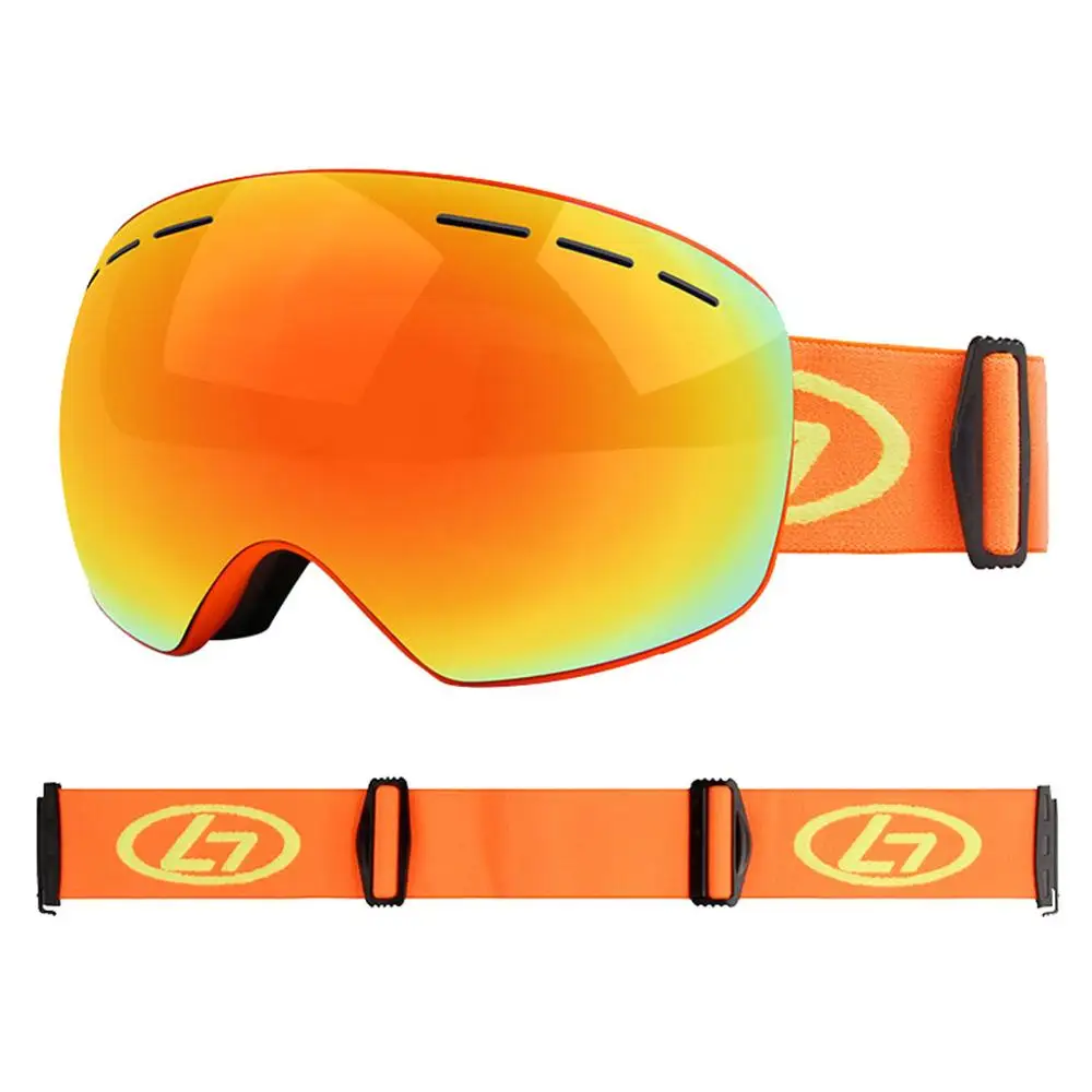 Сноуборд очки лыжные двойные противотуманные сферические Двойные true REVO красные