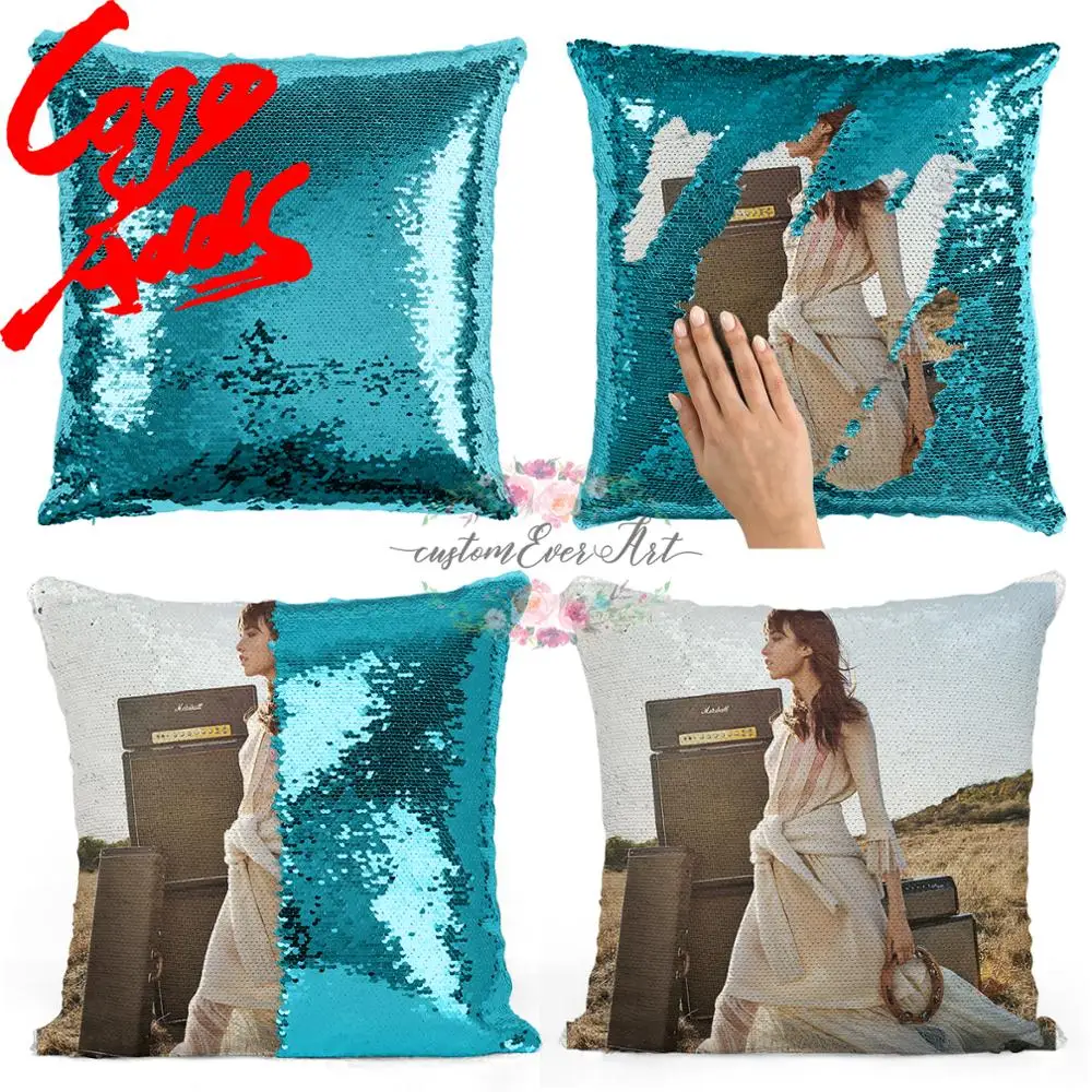 

Rianne Van Rompaey sequin pillow | sequin Pillowcase | Two color pillow | gift for her | gift for him | pillow | magic pillow