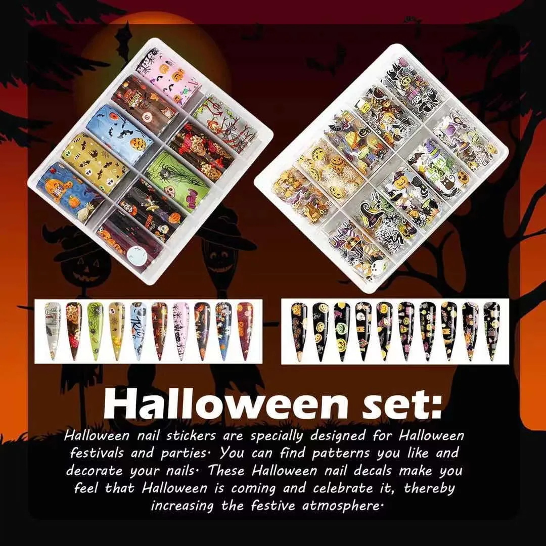 1 коробка переводная бумага для ногтей в виде тыквы |