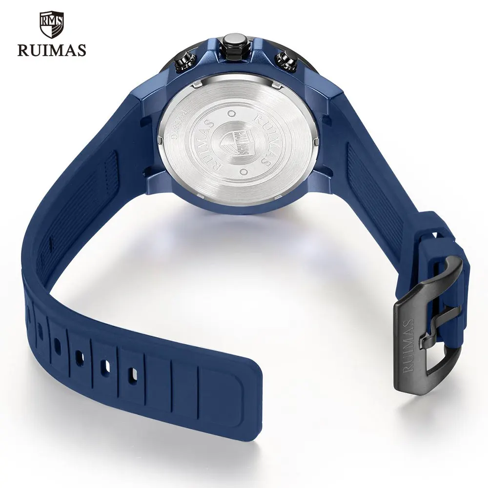 Мужские водонепроницаемые кварцевые часы с хронографом в стиле