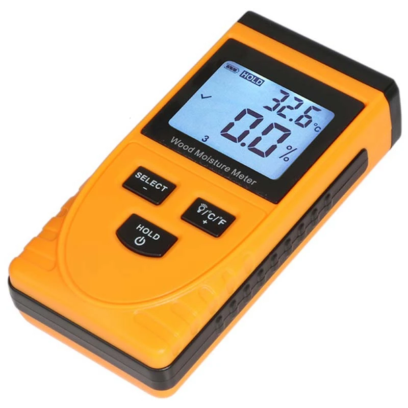 Inductive Wood Moisture Meter Hygrometer Digital Electrical Ambient Temperature Tester Measuring Tool GM630 | Инструменты