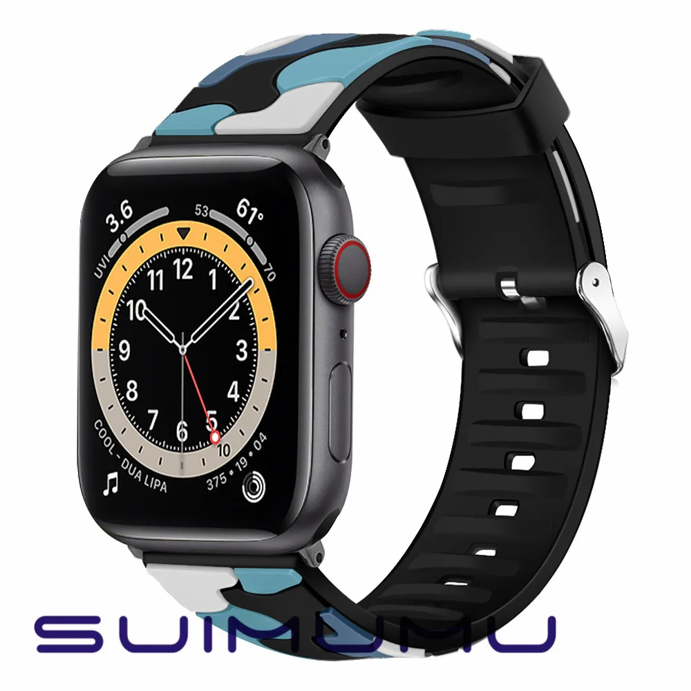 

Ремешок силиконовый для Apple Watch SE/6/5/4/3 44 мм 42 мм 40 мм 38 мм