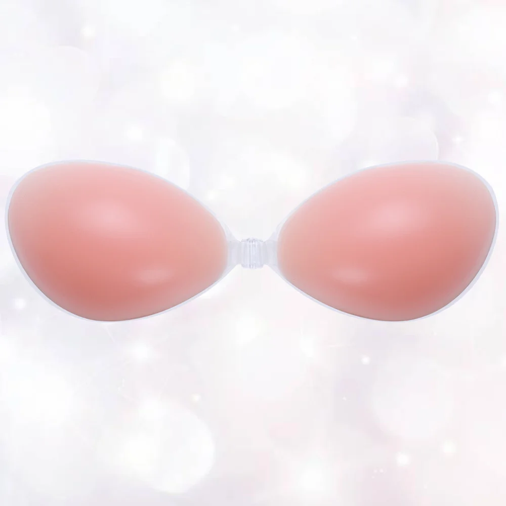 

Sexy Seamless Invisible Breast Pasty Waterproof Silicone Push Cover Pasties (Size A)