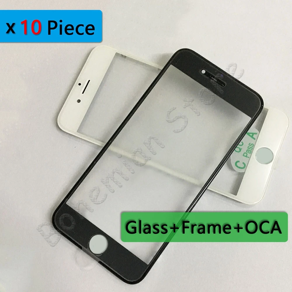 10 шт. для iPhone 6 7 8 6S Plus 6G 7G 8G передний Внешний сенсорный ЖК экран со стеклянной