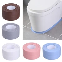 3 4mx22mm 38mm toilet corner seal strip windows bath tape sealing strips pvc kitchen waterproof wall sticker self adhesive seam
