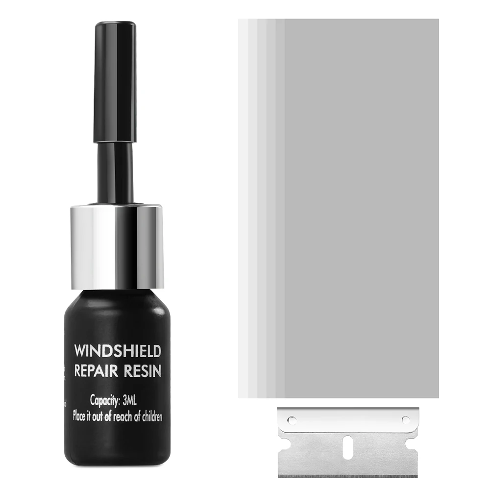 Ремонтный набор для автомобиля "Nissan Qashqai J11 J10 Juke Nismo X-Trail Patrol Terrano" с жидкостью Nano для восстановления трещин на лобовом стекле.