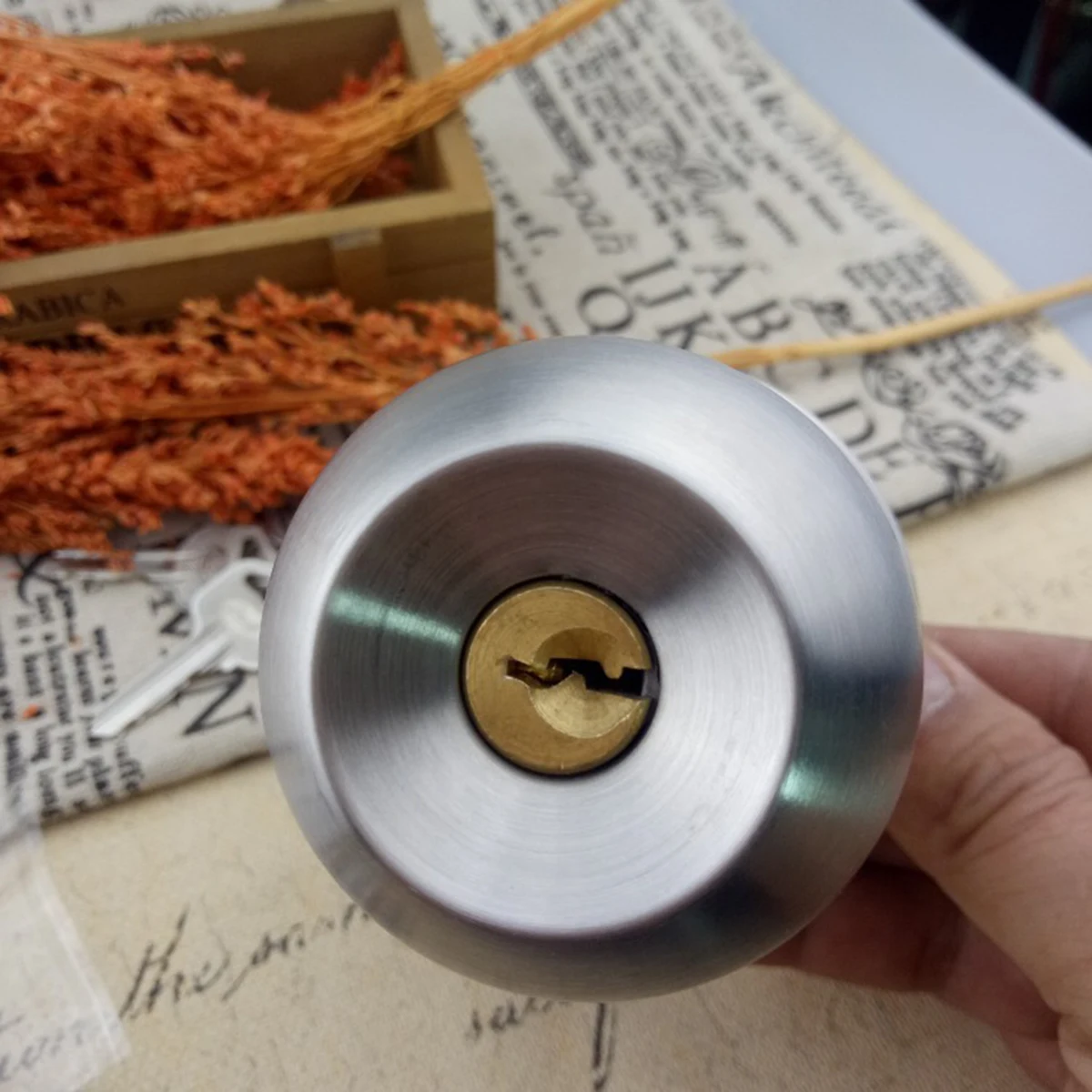 Набор круглых шариковых ручек для двери из нержавеющей стали ручка замок с 3