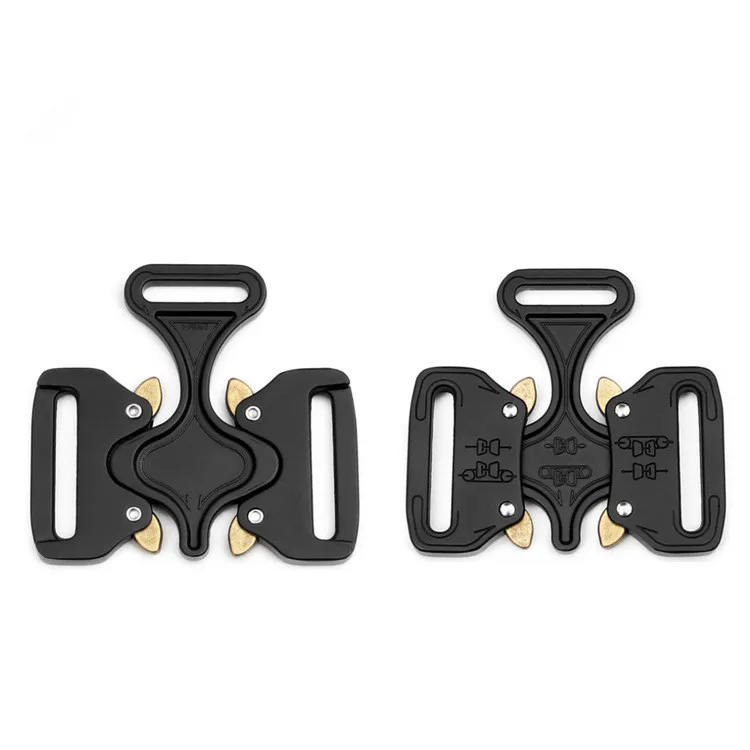 Metallschnallen mit doppeltem Entriegelungshaken, DIY-Sicherheitsgurtschnalle, verstellbares Outdoor-Sportgürtelzubehör, 27 mm, 38 mm, 45 mm – Detail 1