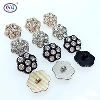 hl 20mm 10pcs30pcs new overcoat buttons sweater buttons with rhinestones diy apparel sewing accessories
