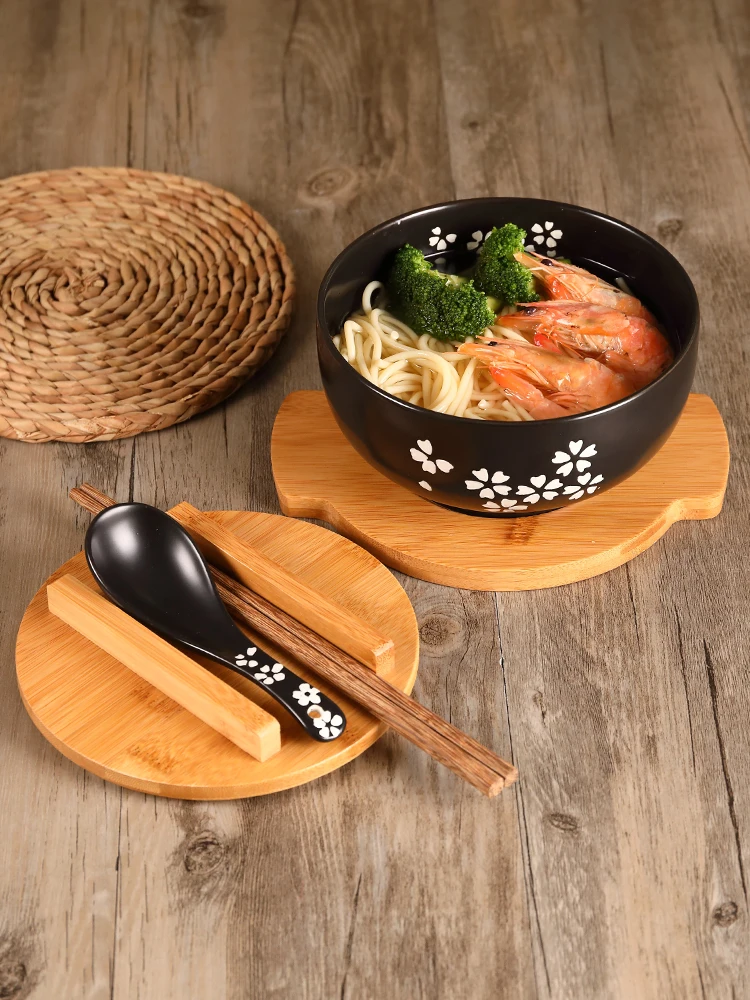 FANCITY Creative noodle wrist large ramen bowl ceramic millet porridge beef soup | Дом и сад