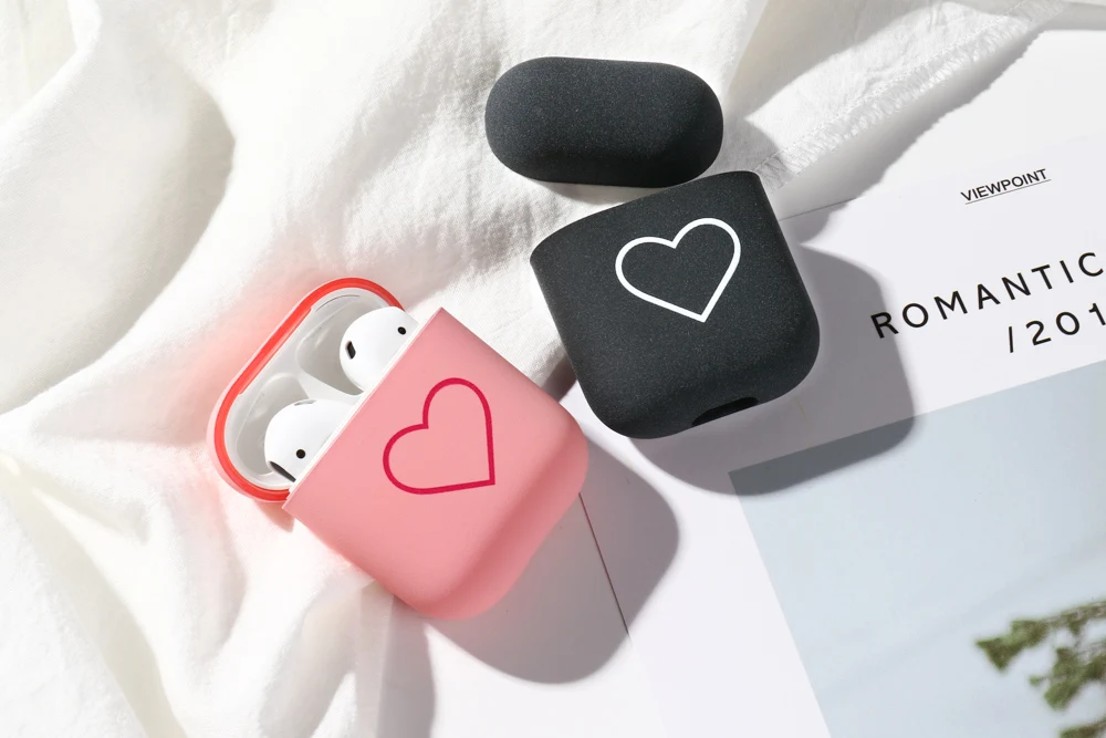 Чехол для Airpods чехол с милым сердечком чехол s Для Air Pods 1 2 чехол Bluetooth беспроводной защитный чехол для наушников на Airpods