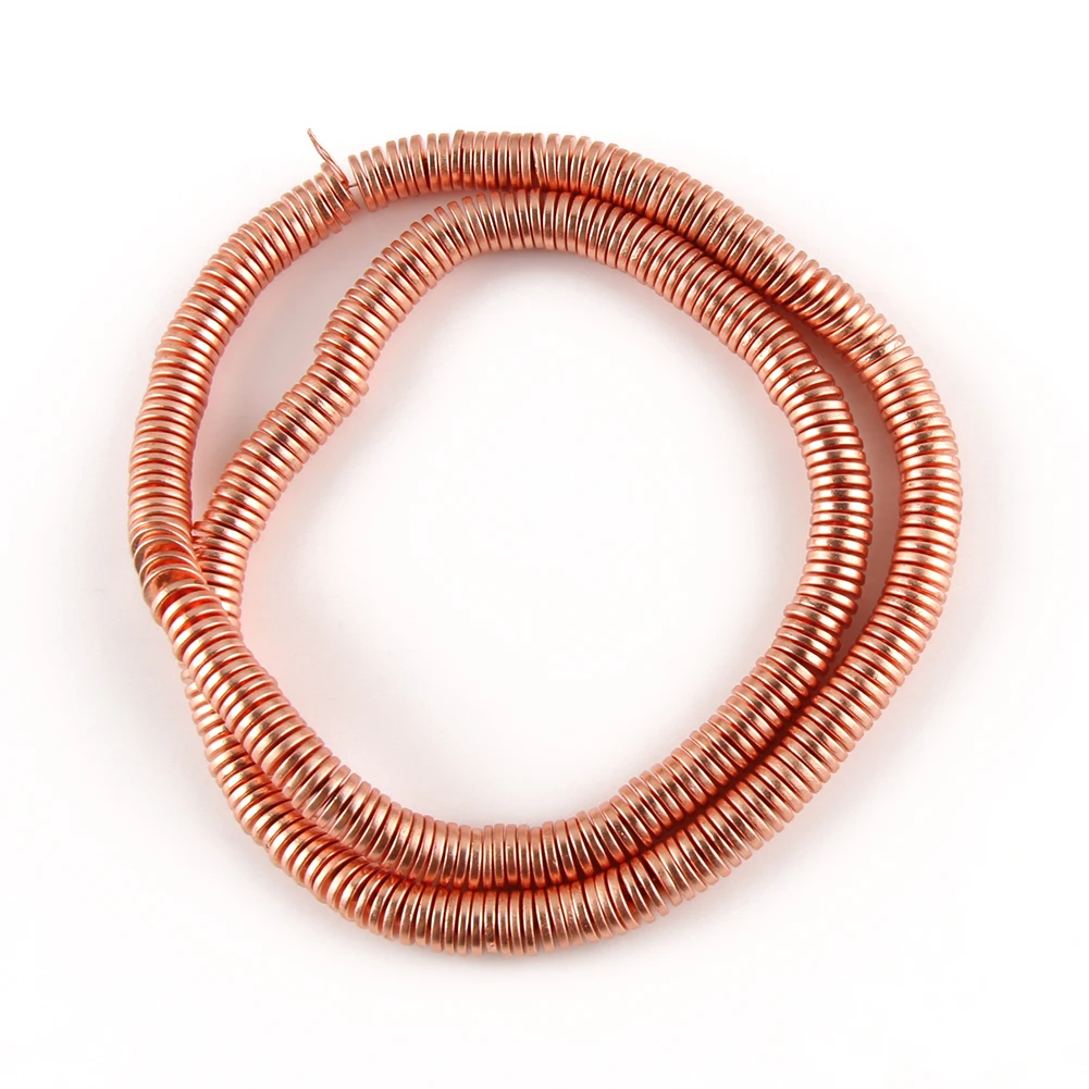 

Disc Shape Natural Matte StoneGold Plated Hematite Flat Round Loose Beads for Jewelry Making DIY Bracelet Accessories 15" 8mm