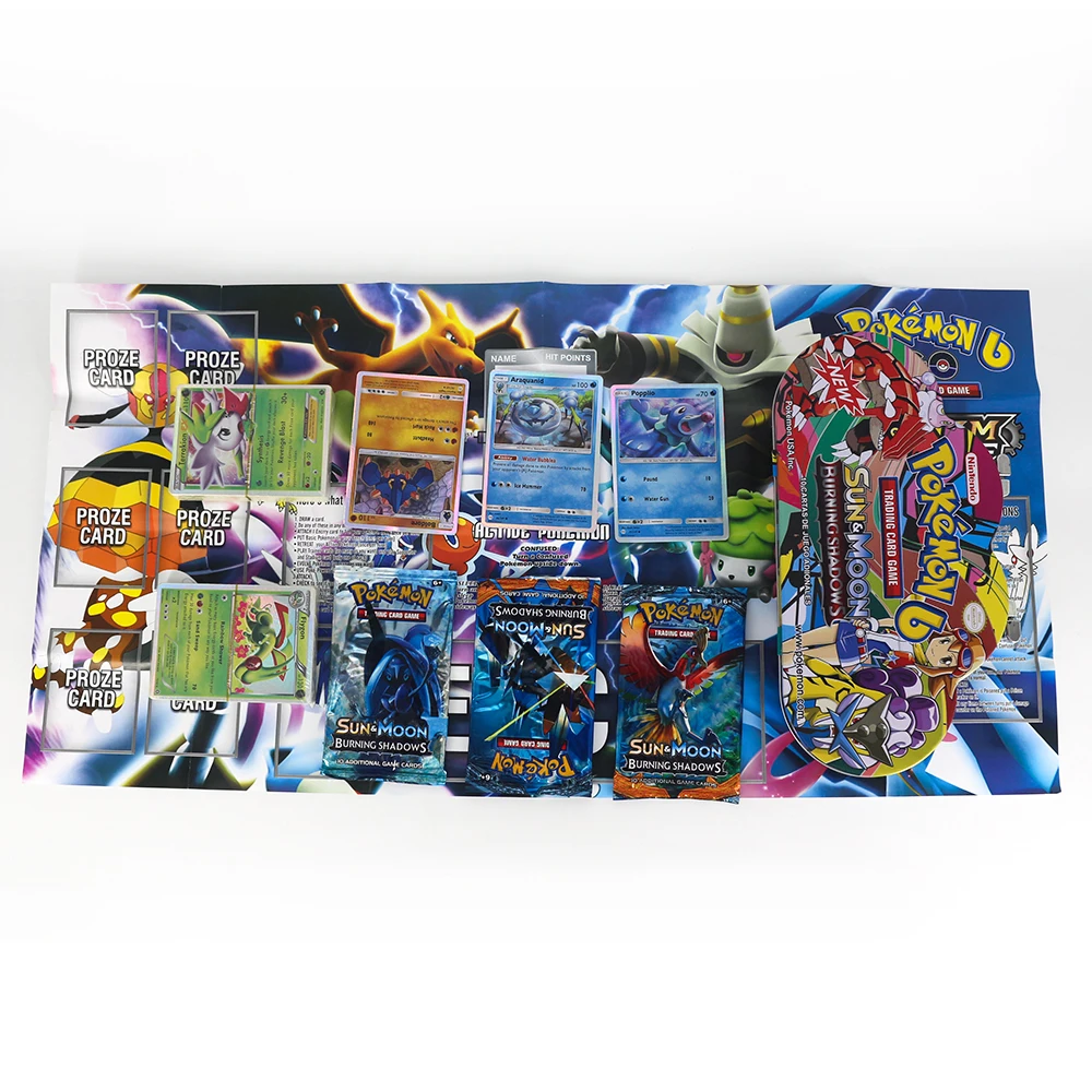 

Pokemon GX EX MEGA Cover Flash Card 3D Version SWORD SHIELD SUN&MOON Portable Iron Box Card Collectible Gift Children Toy