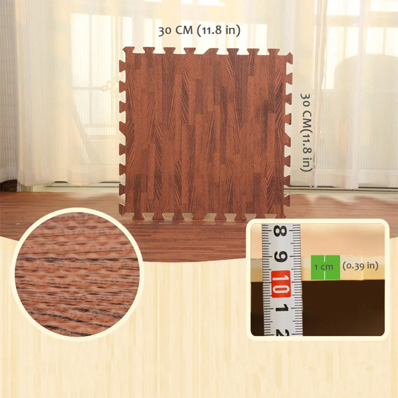 Babyinner 30*30*1 см детский коврик комбинированный Имитация древесины детские игровые