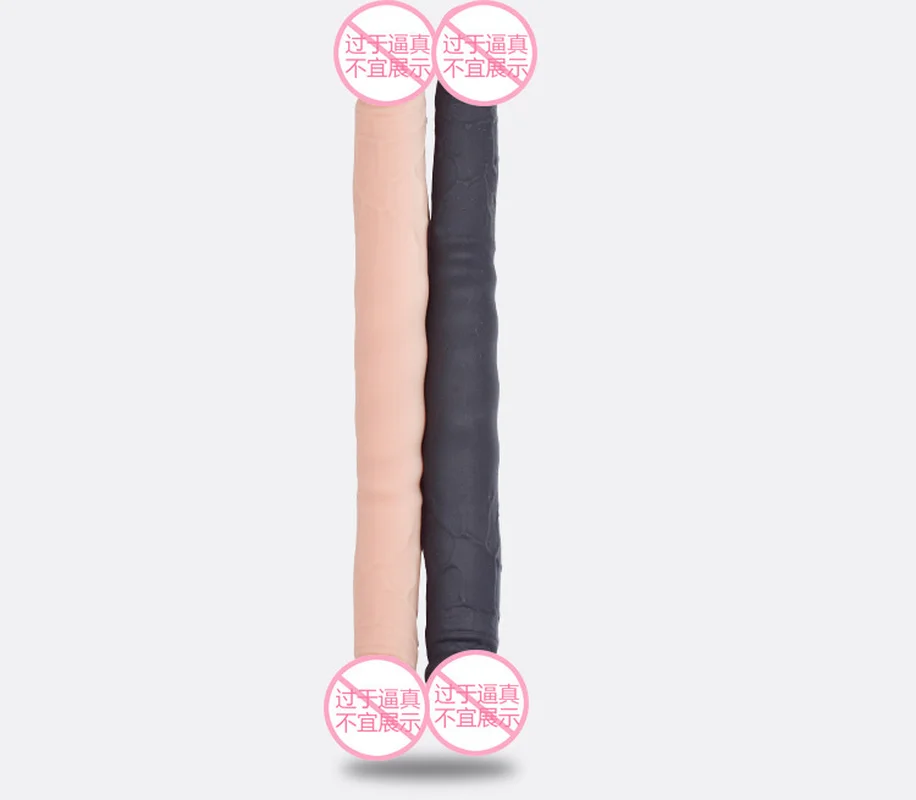 Силиконовый фаллоимитатор с двойной головкой мастурбатор для женщин лесбийский