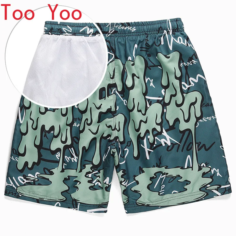 

2021 Summer Couple Shorts Loose Beach Pants Fast Dry Large Pants 5 Cant Casual Pants Men stacked pants