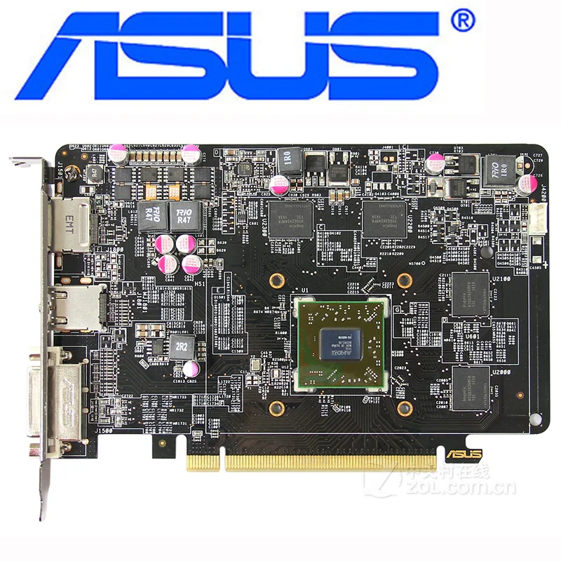 Видеокарта ASUS HD7750 1 Гб 128-битная GDDR5 видеокарта HD 7750 ГБ для AMD Radeon DVI HDM DisplayPort HD7750-1GD5