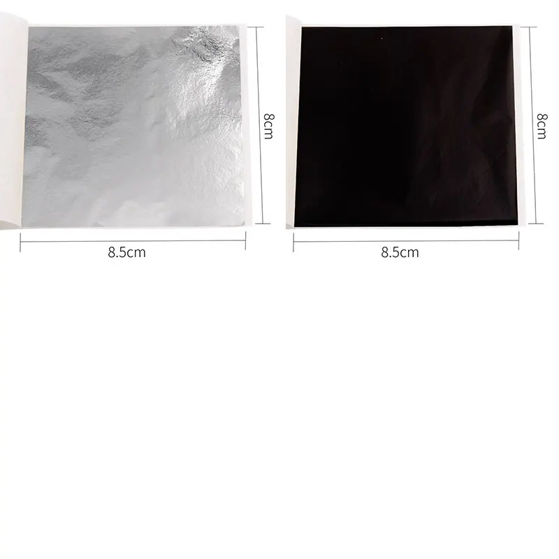 100pcs/10clolors Art Crafts Imitation Gold Sliver Copper Foil - Gilding Metal Leaf Leaves Sheets DIY Decor Design Paper купить по