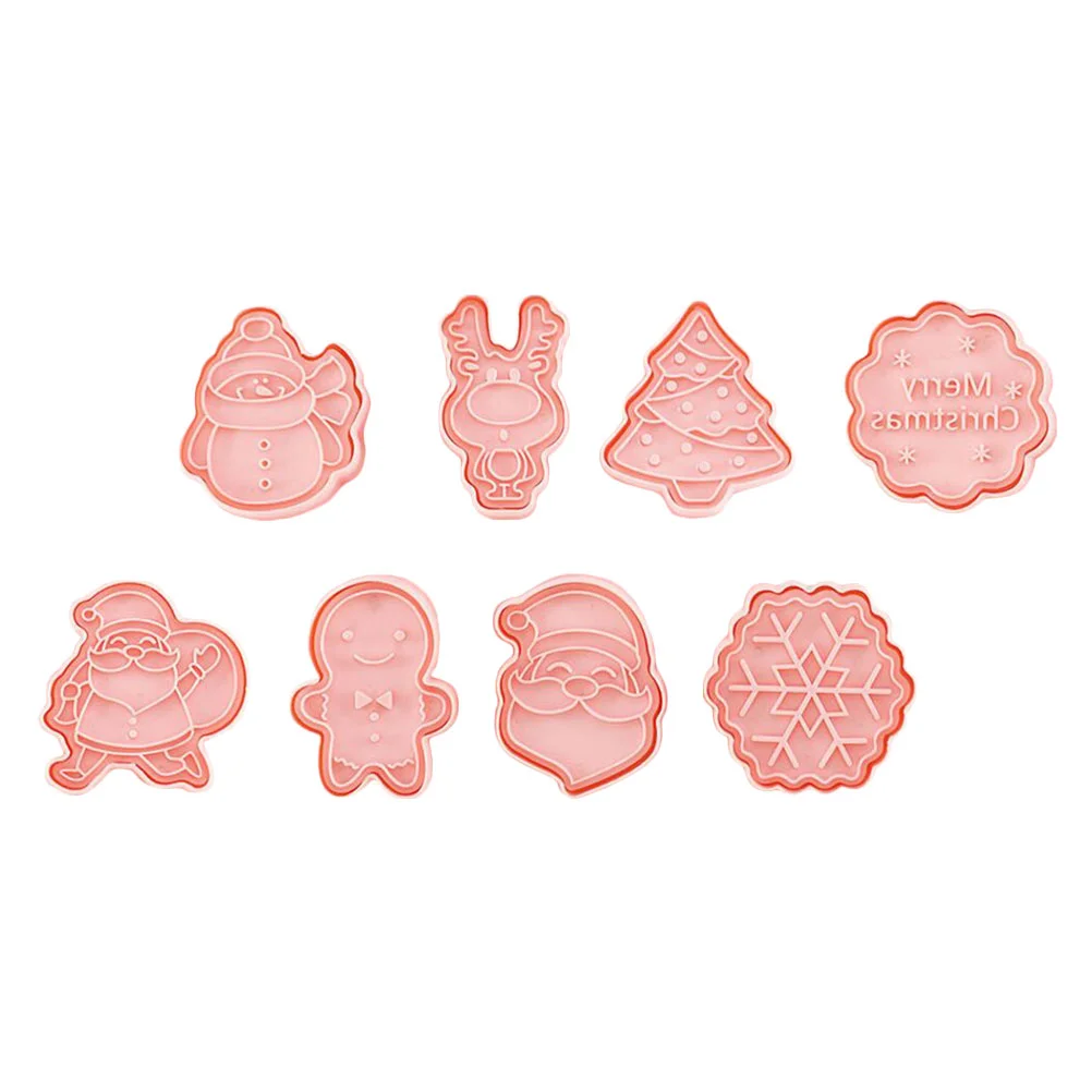 

8 шт. Рождественские Формы для печенья, 3D мини-формы для печенья с мастикой)