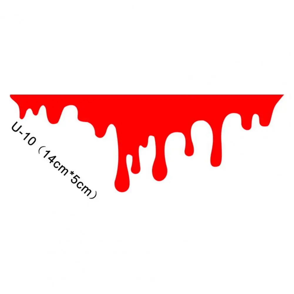 

Cool Creative Reflective Red Blood Bleeding Car Sticker Decals Rear Front Headlight Sticker Car Accessories Supplies Products