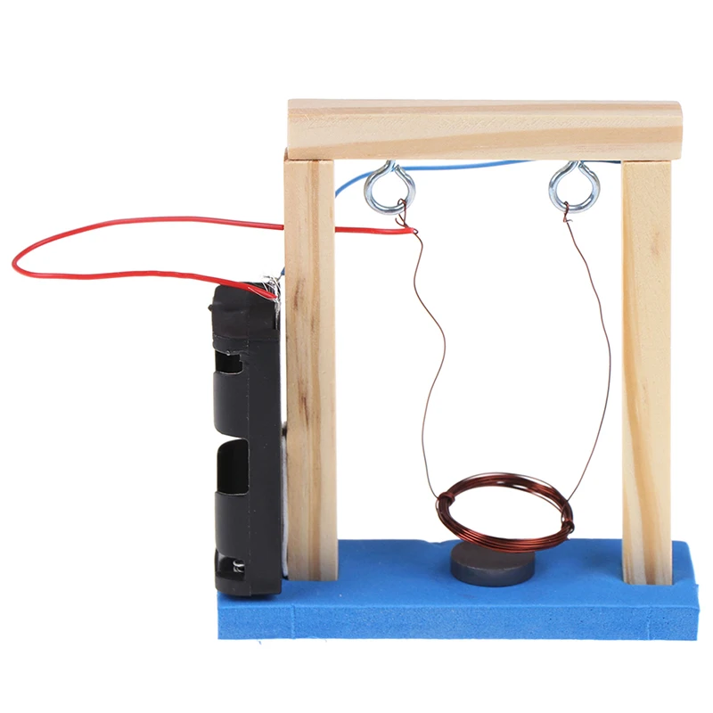 Изобретение эксперимент дерево Электромагнитная Наука DIY ручной качели набор