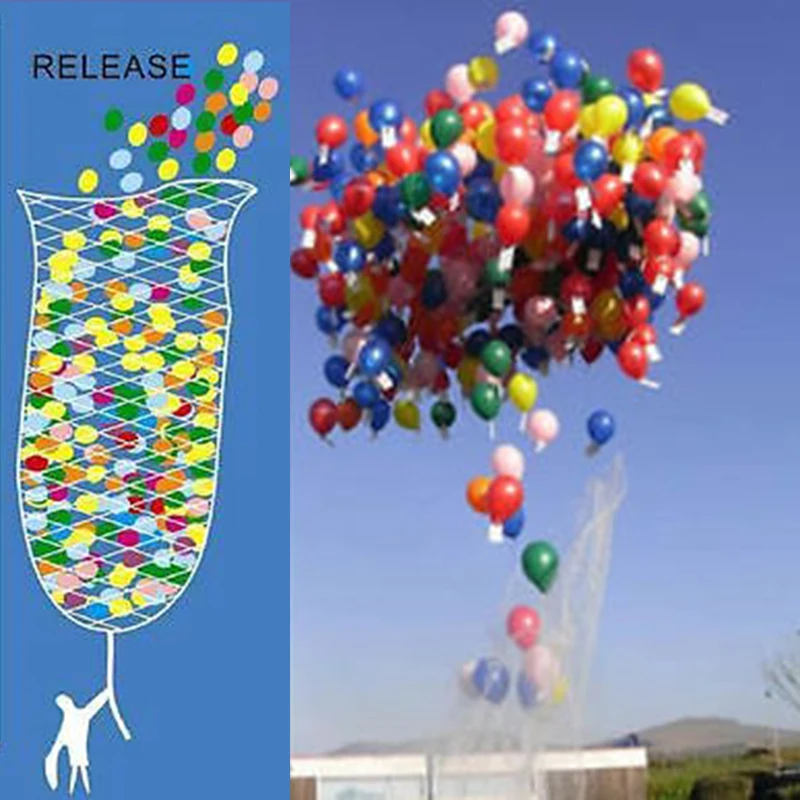 Вечеринка сетка для воздушного шара выпуск 200/500 шаров падение свадебное событие